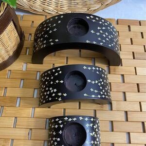 Half Moon Stackable Tealight Candle Holders Set Of 3